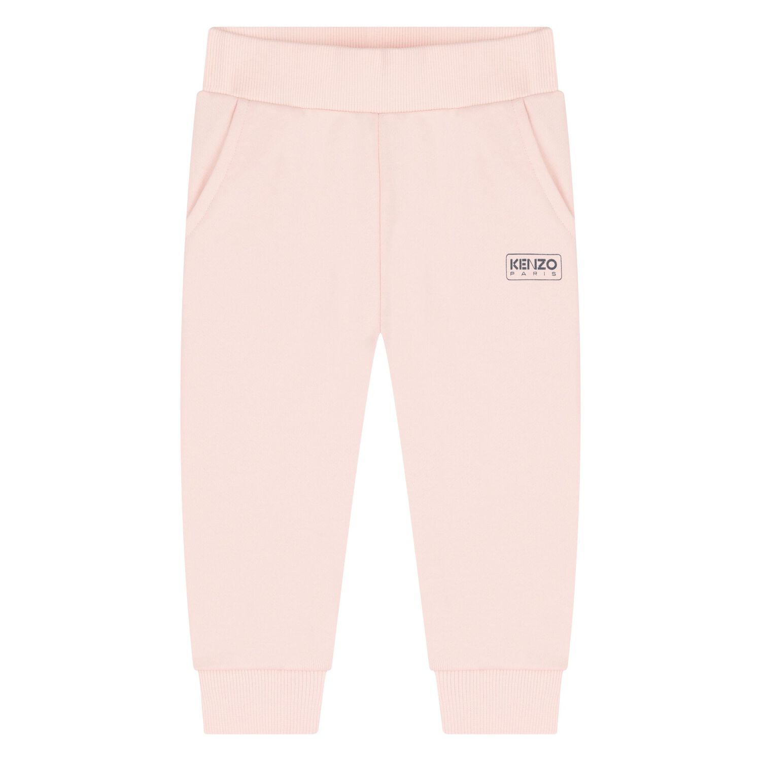 Younger Girls Pink Logo Tracksuit, 1, hi-res