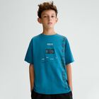 Boys Aqua T-Shirt, 2, hi-res