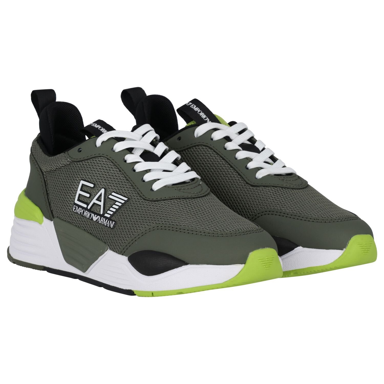 Green Logo Trainers, 2, hi-res