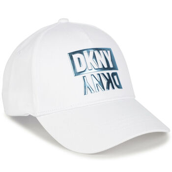 White Iridescent Logo Cap