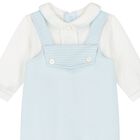 Baby Boys Blue & White Babygrow, 1, hi-res