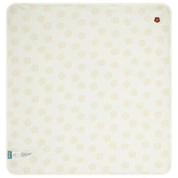 Ivory & Beige Boke Flower Baby Blanket
