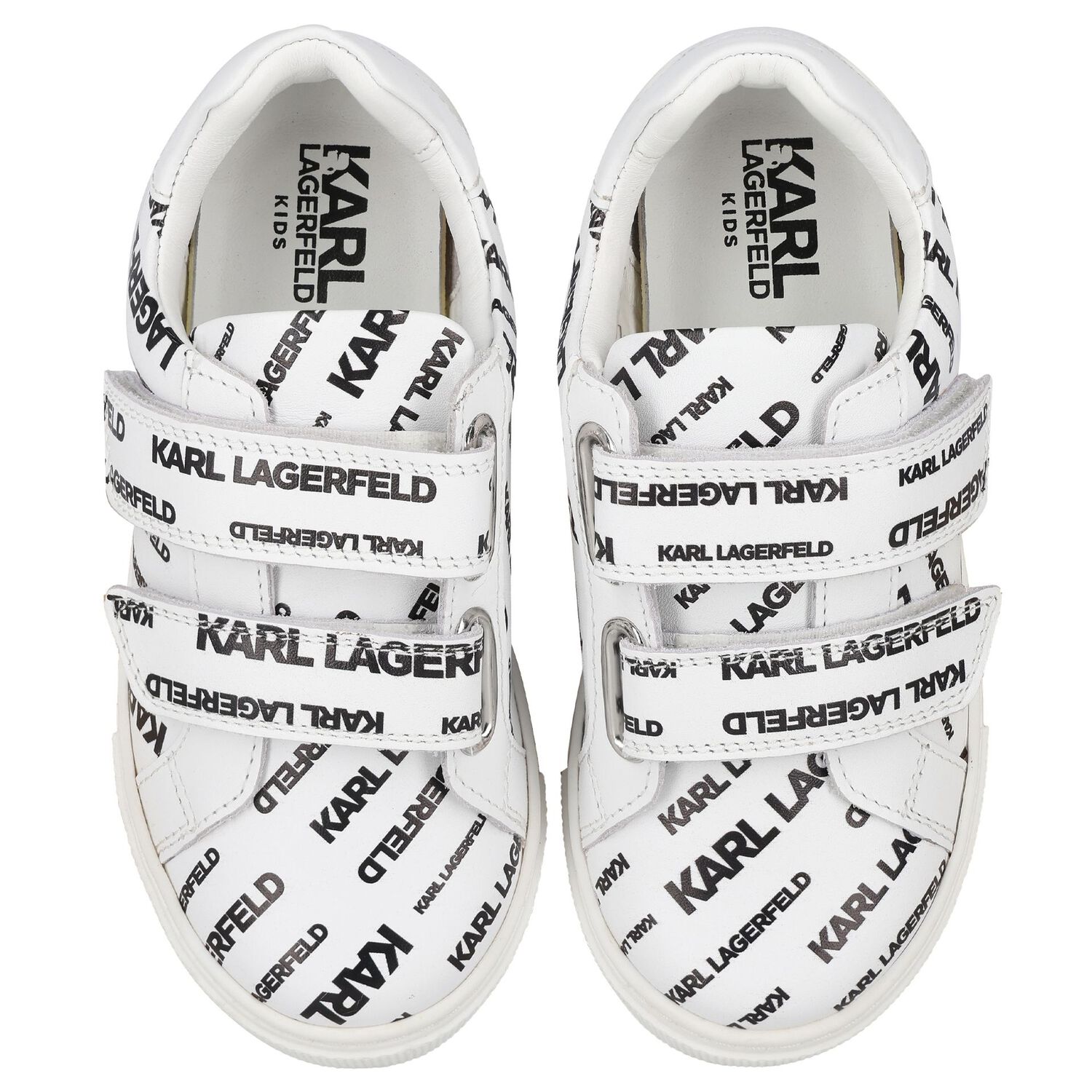 حذاء رياضى اولاد بالشعار باللون الابيض , 1, hi-res