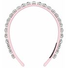 Girls Pink Crystal Embellished Headband, 2, hi-res
