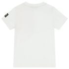 Boys White Logo T-Shirt, 4, hi-res