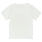 Younger Boys Ivory Shark T-Shirt, 1, hi-res