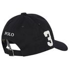 Boys Black Logo Cap, 2, hi-res