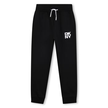 Boys Black Logo Joggers