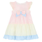 Girls Pink & Blue Voile Dress, 1, hi-res