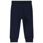 Younger Boys Navy Blue Logo Joggers, 2, hi-res