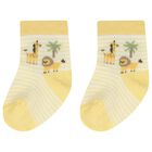 جوارب أولاد باللون الاصفر والابيض  ( 4 قطع), 2, hi-res