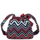 Girls Multi-Coloured Bow Zig Zag Handbag ( 17cm ), 1, hi-res