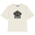 Boys Ivory Logo T-Shirt, 1, hi-res