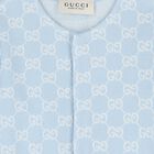 Baby Boys Blue GG Logo Romper Gift Set, 1, hi-res