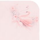 Baby Girls Pink Swan Blanket Set, 1, hi-res