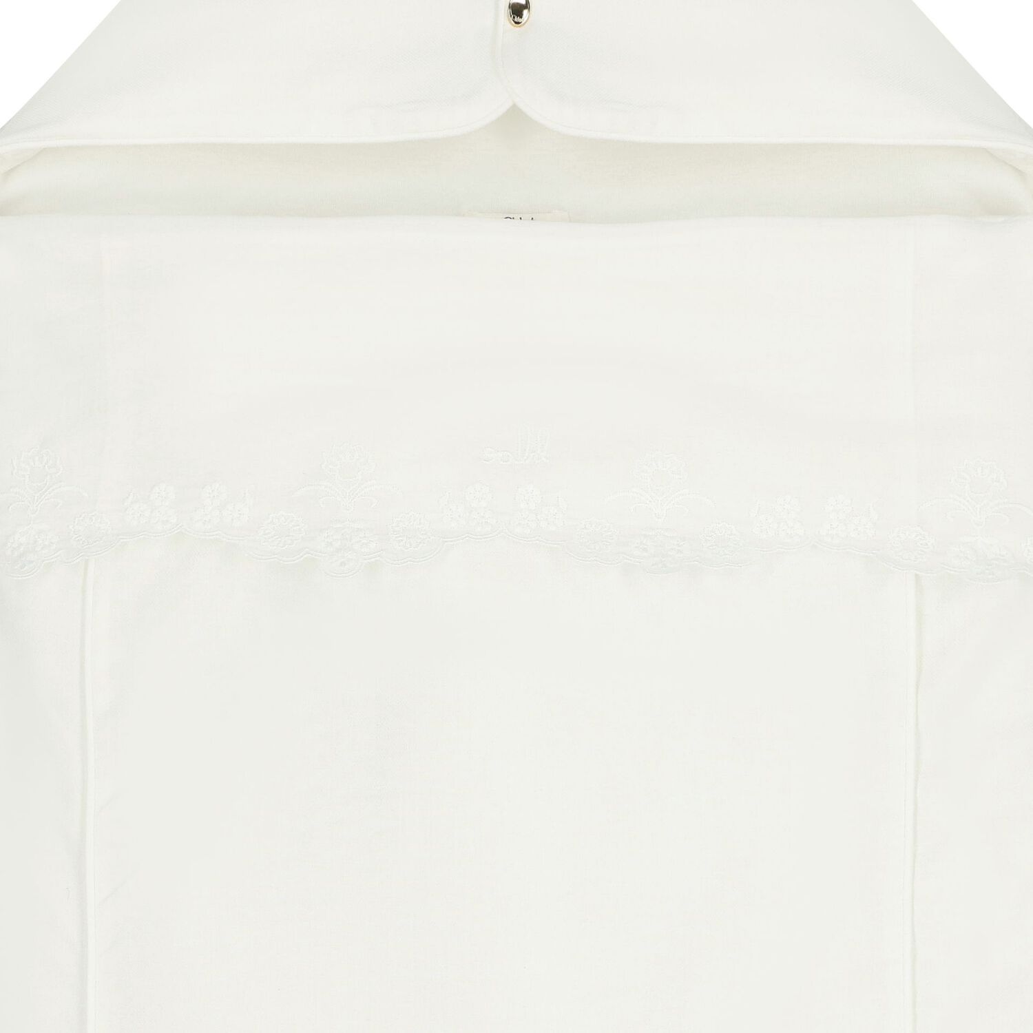 عش أطفال بالشعار باللون الابيض للبنات, 1, hi-res