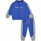 Boys Blue & Grey Logo Tracksuit, 1, hi-res