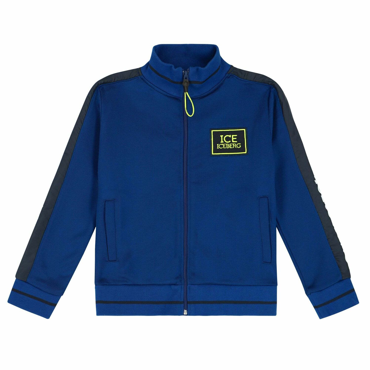 Boys Blue Zip Up Top, 1, hi-res