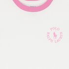 Girls White Cotton Logo T-Shirt, 1, hi-res