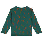 Younger Boys Green Bear Long Sleeve Top, 1, hi-res