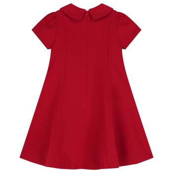 Girls Red Bow Dress