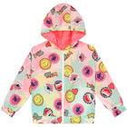 Girls Neon Pink Reversible Jacket, 1, hi-res