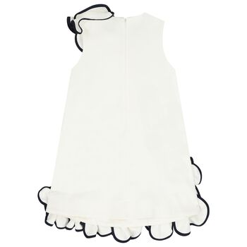 Girls White Floral Dress