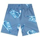 Boys Blue Logo Shorts Set, 1, hi-res