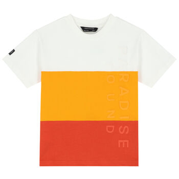 Boys Ivory, Yellow & Orange T-Shirt
