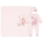 Baby Girls Pink Floral Babygrow Gift Set, 1, hi-res