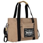 شنطة مواليد  بالشعار باللون البيج للأطفال, 2, hi-res