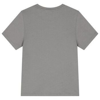 Boys Grey Logo T-Shirt