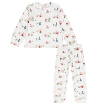 Boys Ivory Festive Pyjamas