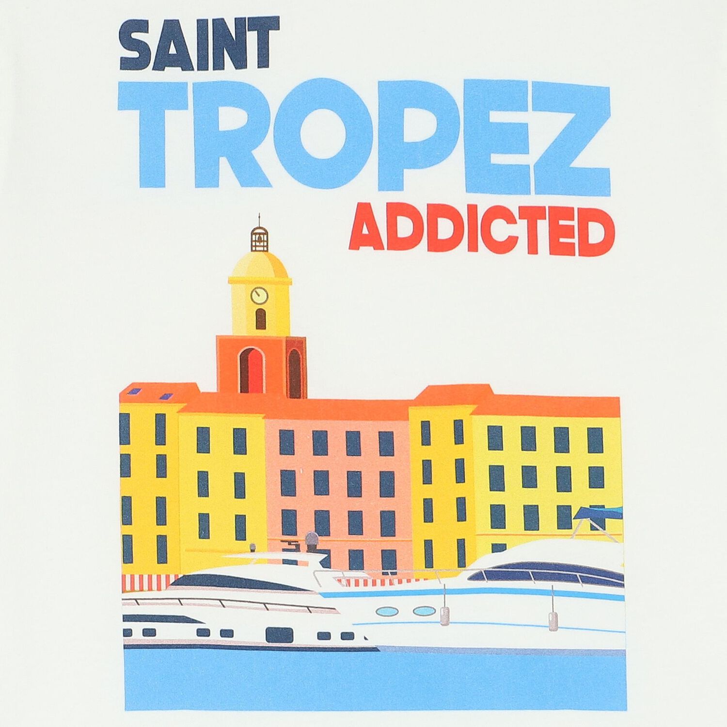 Boys White Saint Tropez T-Shirt, 1, hi-res