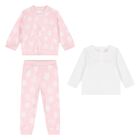 Younger Girls Reversible Pink & White Tracksuit Set, 1, hi-res
