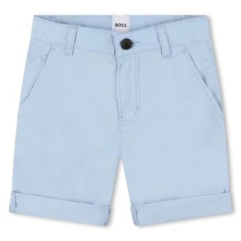 Boys Pale Blue Chino Shorts