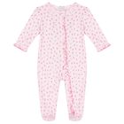 Baby Girls Pink Tulip Blossoms Babygrow, 1, hi-res