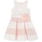 فستان بناتي مطرز باللون الزهري, 1, hi-res