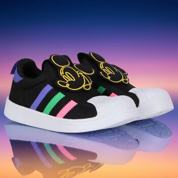 Girls Black Superstar 360 Trainers