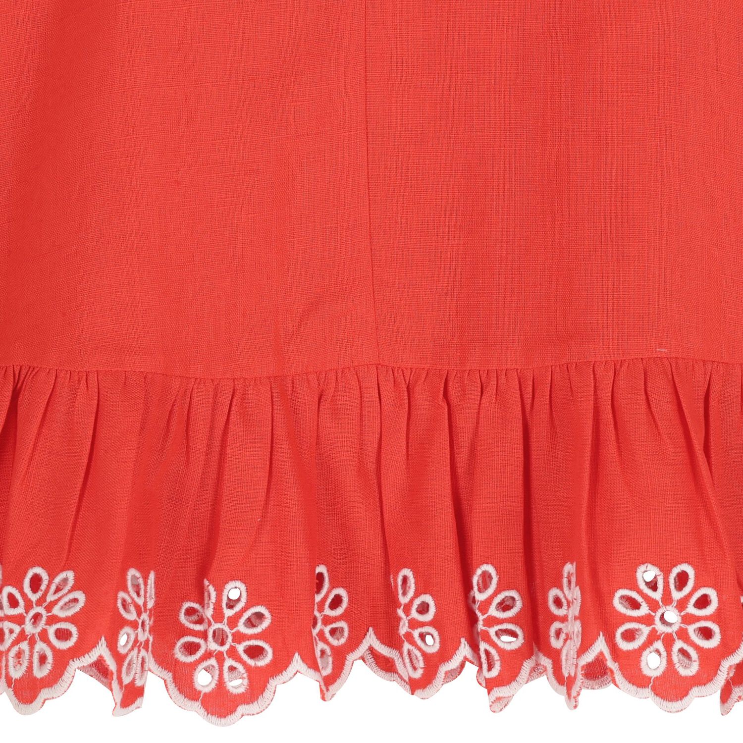 طقم للبنات فستان باللون الأحمر , 1, hi-res