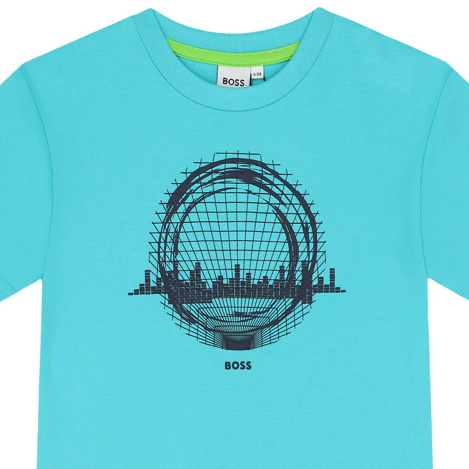 Boys Turquoise Logo T-Shirt, 1, hi-res image number null