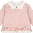 Baby Girls Pink & Ivory Geo Map Babygrow, 1, hi-res