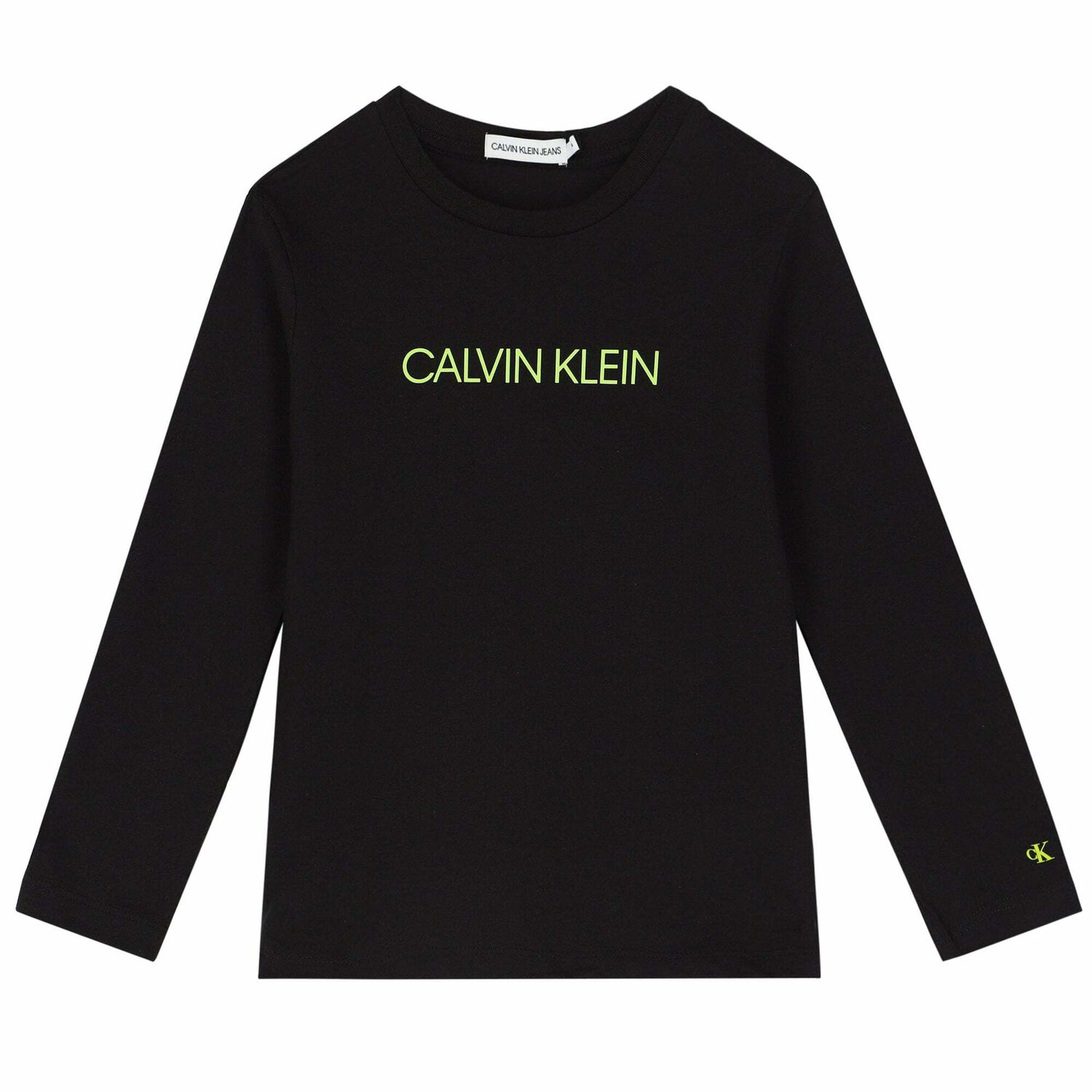 Boys Black Logo Long Sleeve, 1, hi-res image number null
