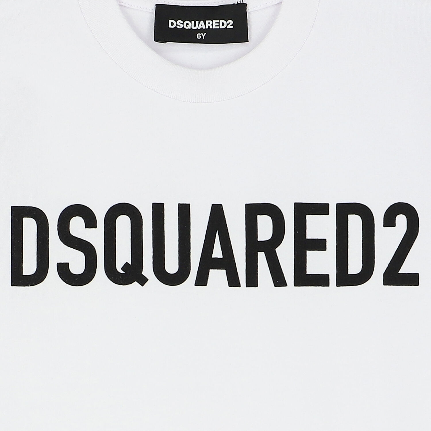 تيشيرت قطن بالشعار باللون الابيض, 1, hi-res