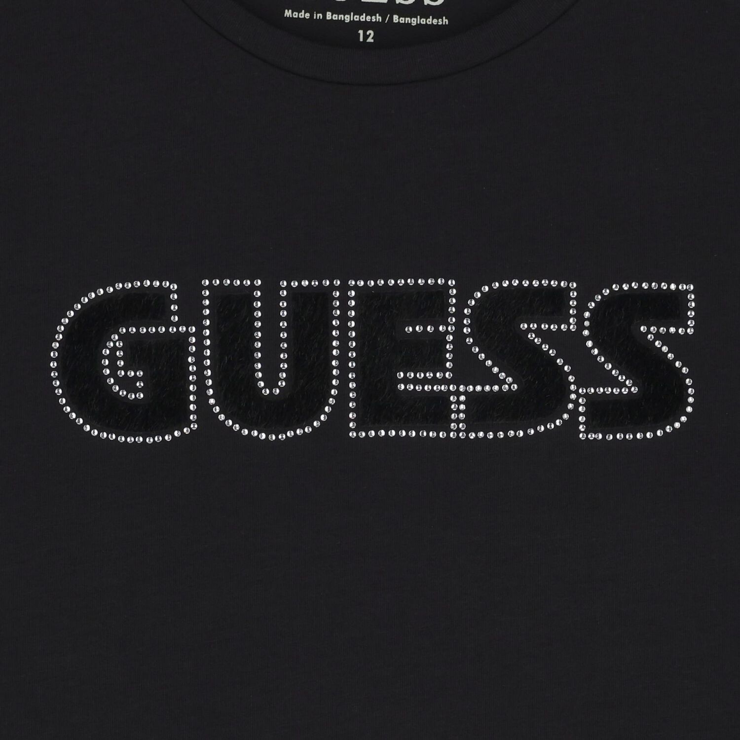 Girls Black Logo T-Shirt, 2, hi-res