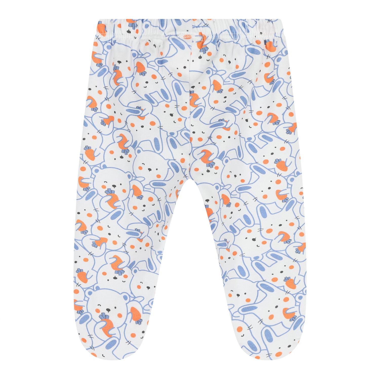 Baby Boys Blue & White (2 Piece Babygrow), 1, hi-res