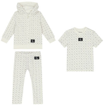 Baby Boys Ivory Logo Tracksuit