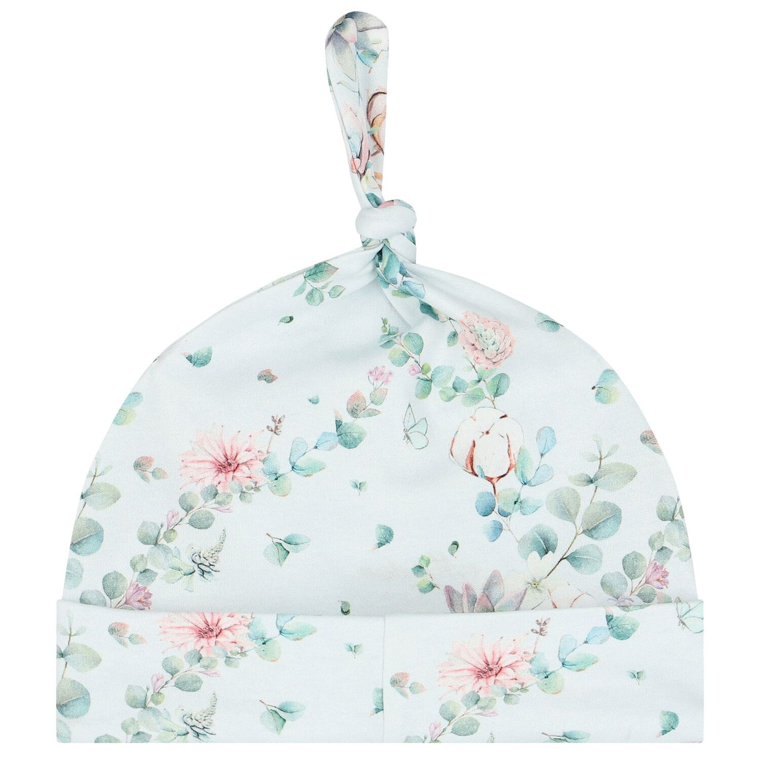 طقم بنات أفرول بطبعة الزهور باللون الأزرق, 1, hi-res image number null