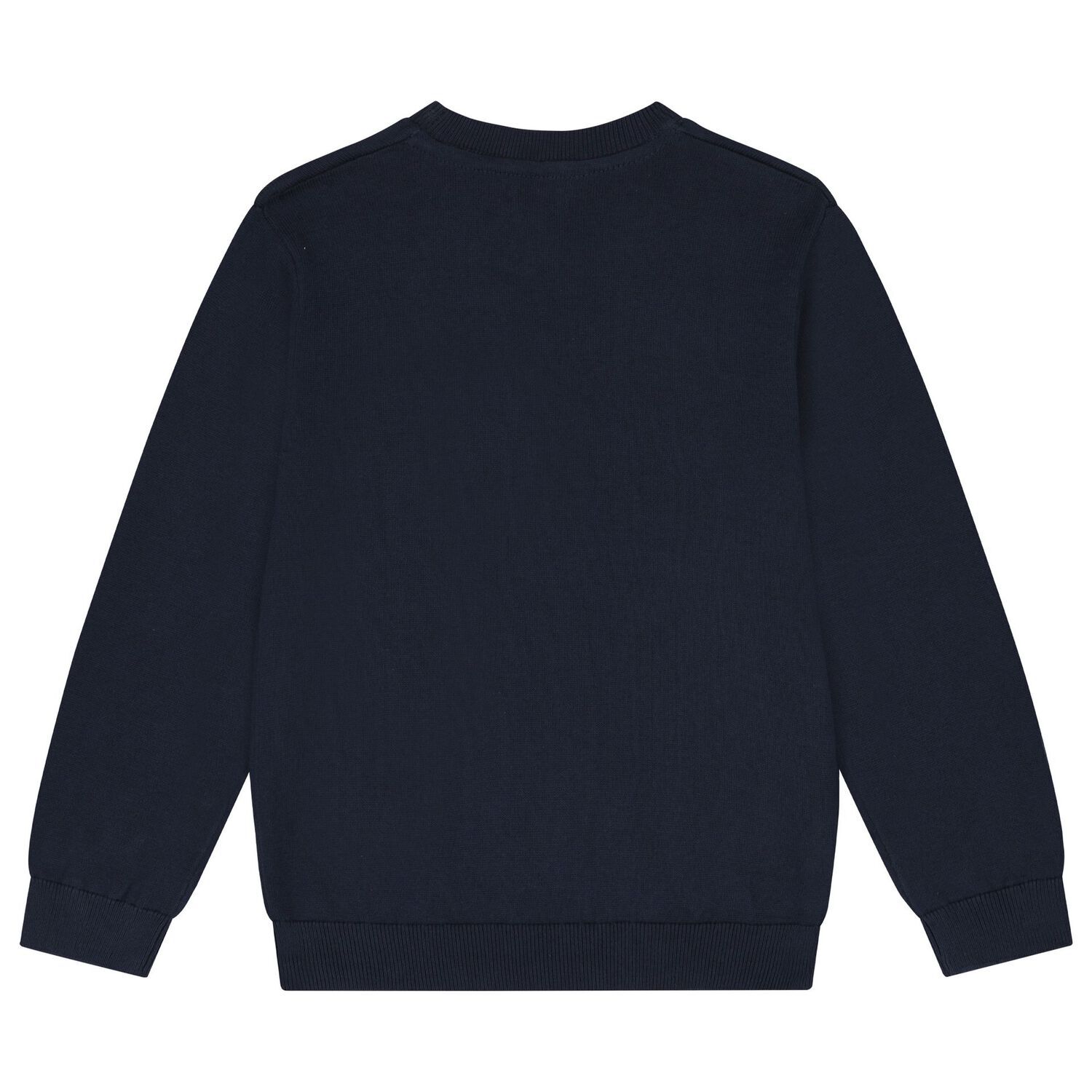 Boys Navy Blue Knitted Jumper, 3, hi-res image number null