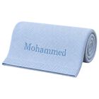 Boys Blue Personalised Teddy Baby Gift Set, 2, hi-res